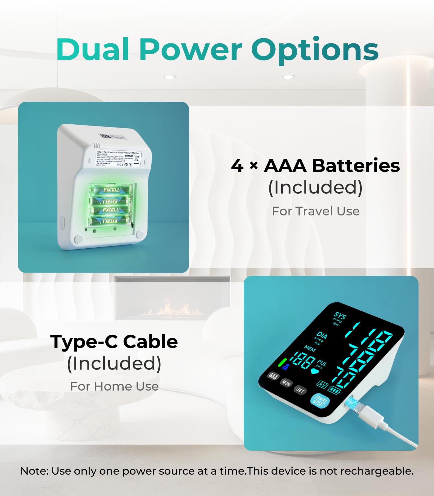 YONLO USB-C or battery power option image