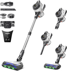 YONNDER M1 cordless vacuum cleaner silver exterior