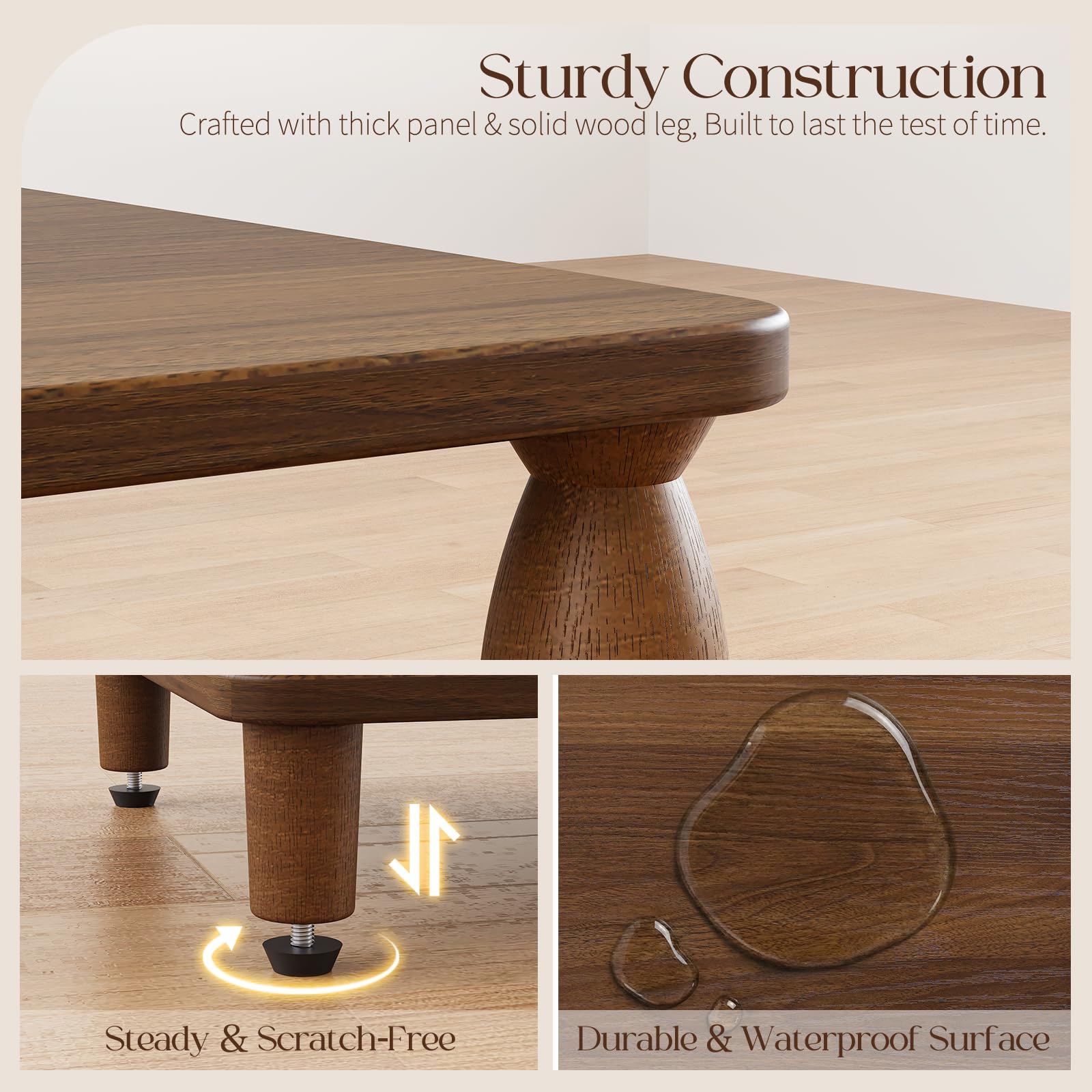Compact side table suitable for small apartments or narrow corners