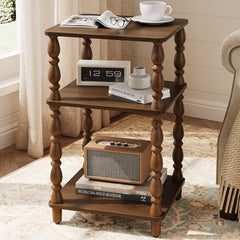 Yoobure small side table with spindle legs top view