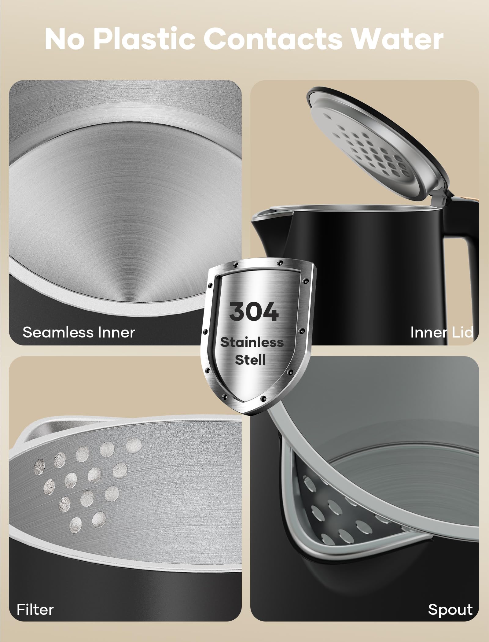 Yoochu auto shut off and boil dry protection feature