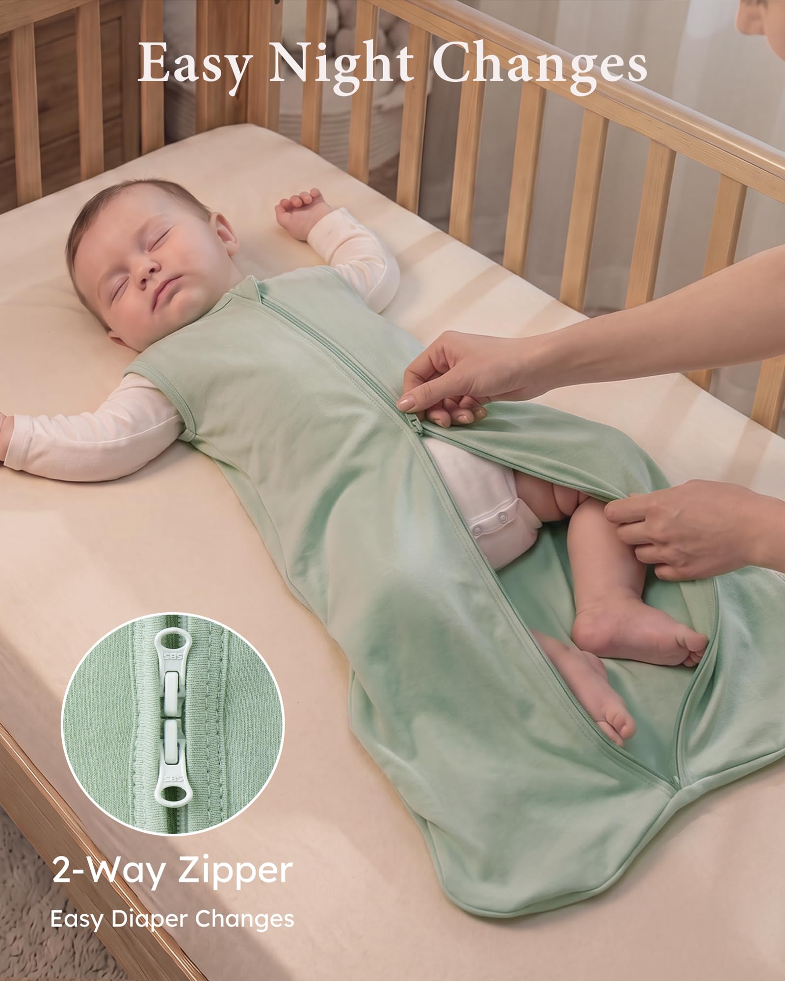 Yoofoss sleep sack promotes hip development