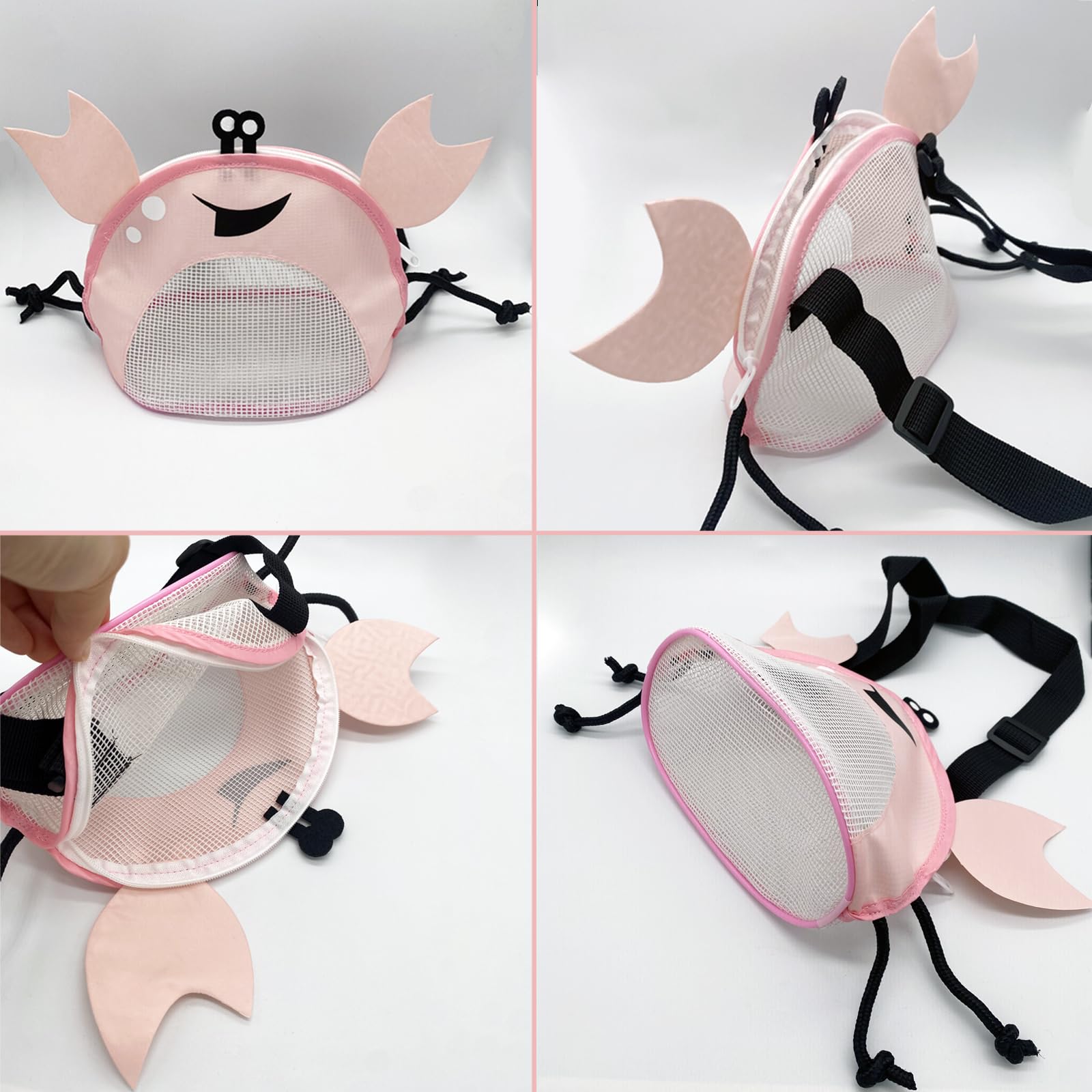 Pink sand filter scoop for beach set