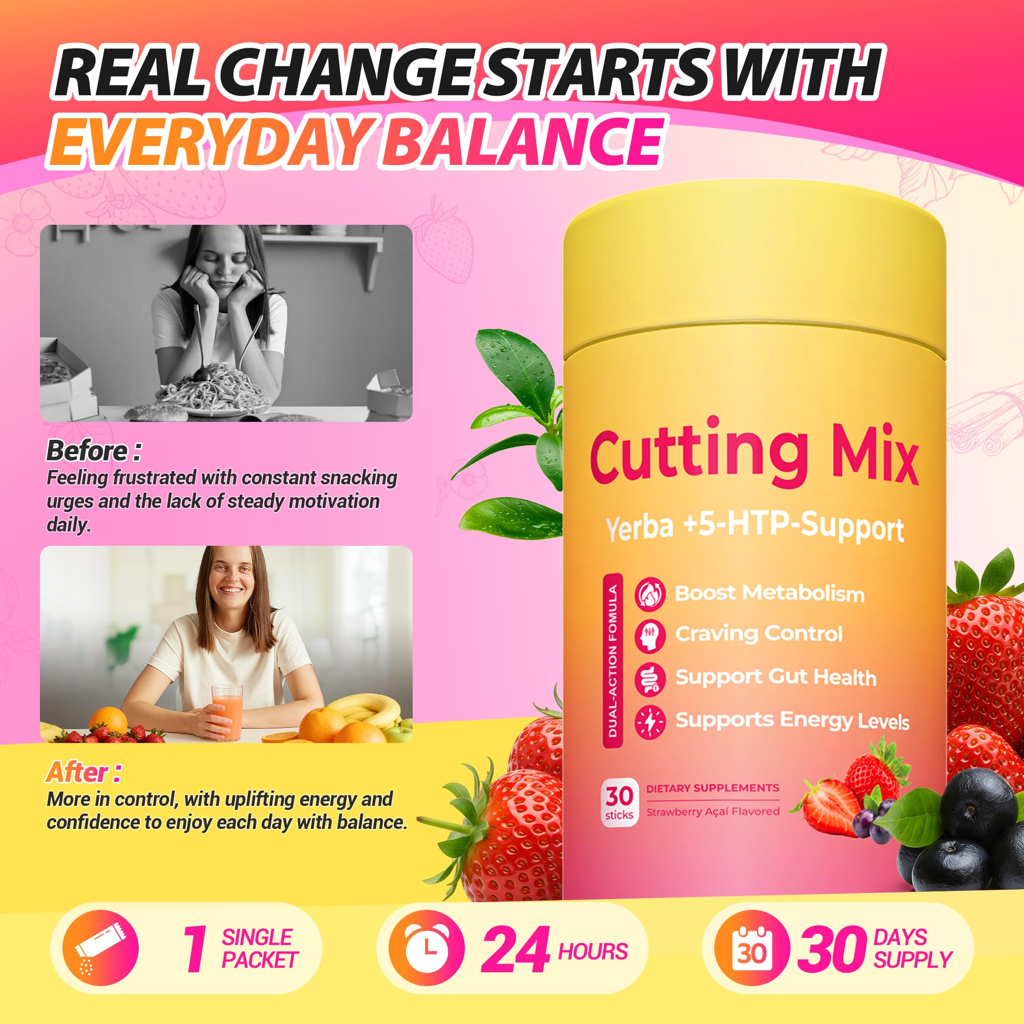 Digestive support and satiety from Yooloks Cutting Drink Mix