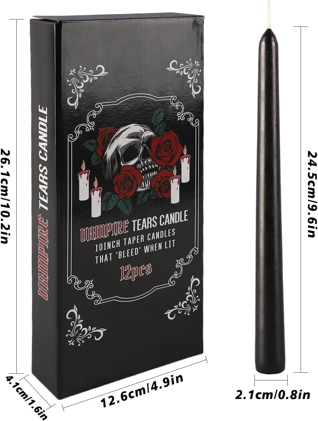 YOROXRG unscented taper candles for celebrations