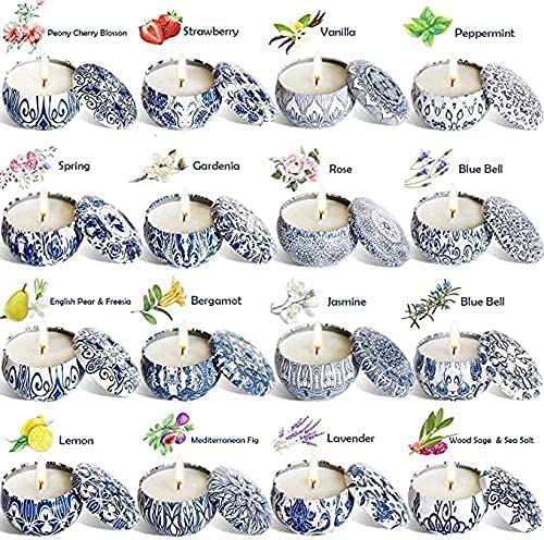 YOROXRG scented candles 16 pack travel tin 2.5oz image 8