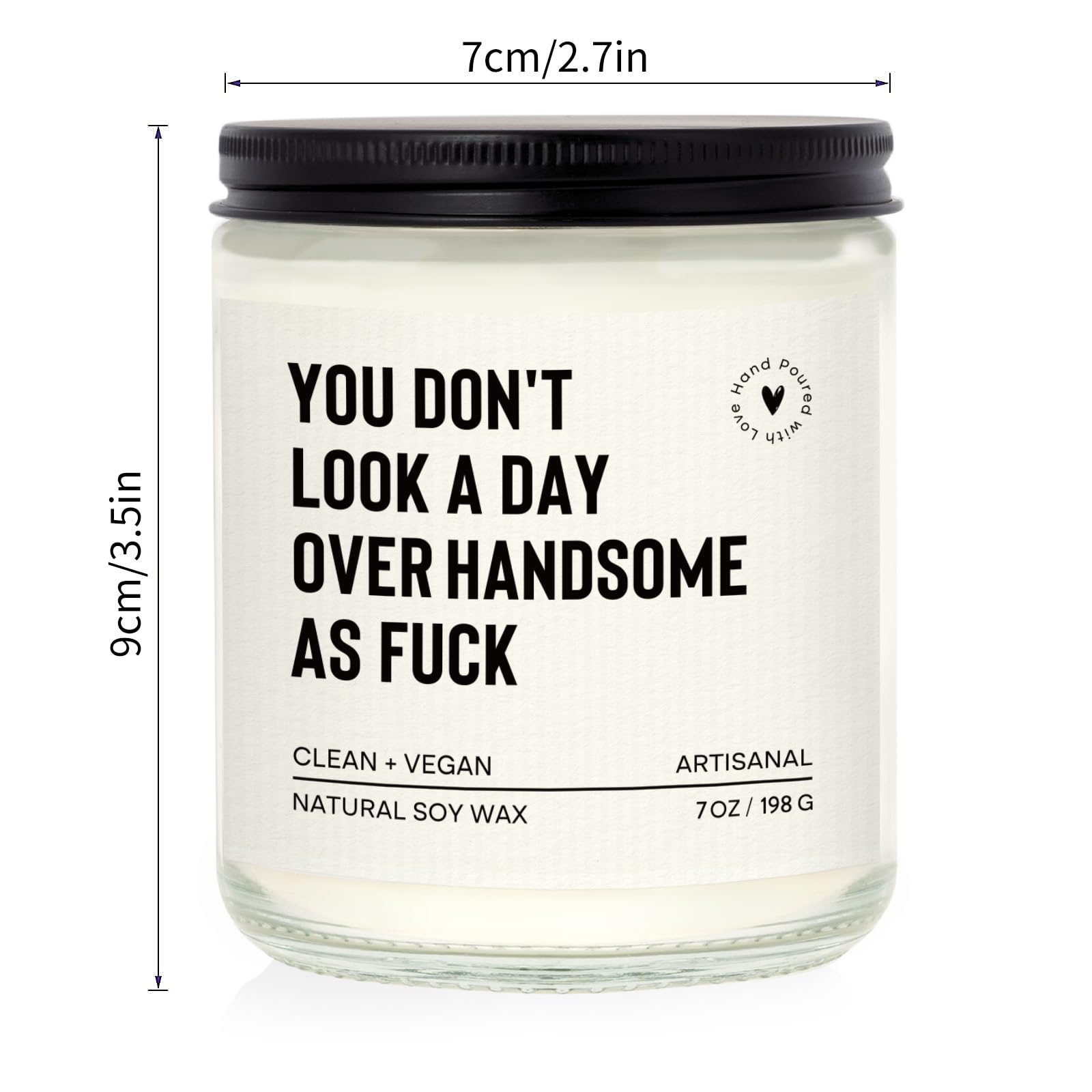 Candle packaging suitable for Christmas gifts