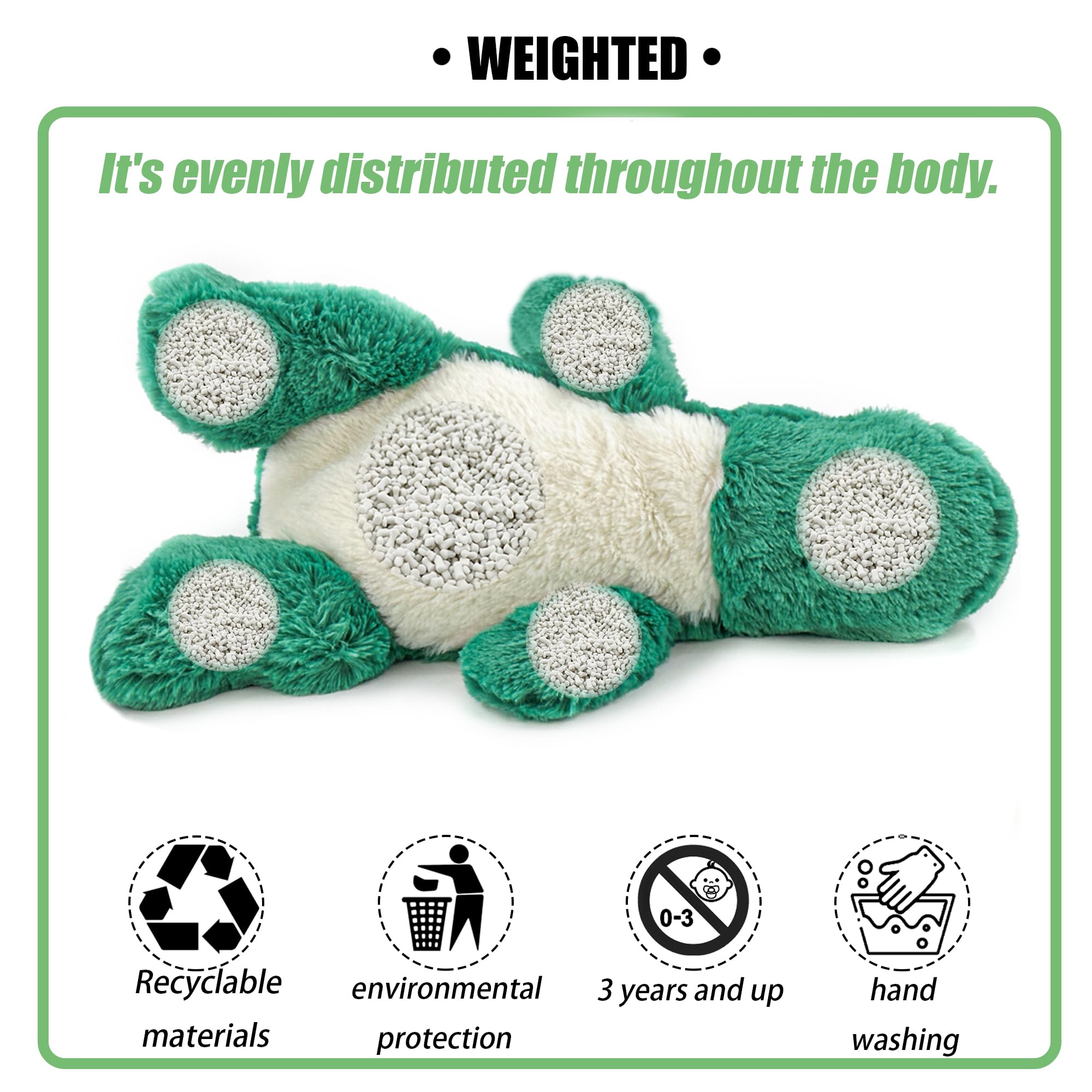 YOUBLEK weighted plush toy safe cotton tested by CPSC lab