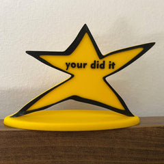 You Did It sarcastic trophy for gifting to friends and family