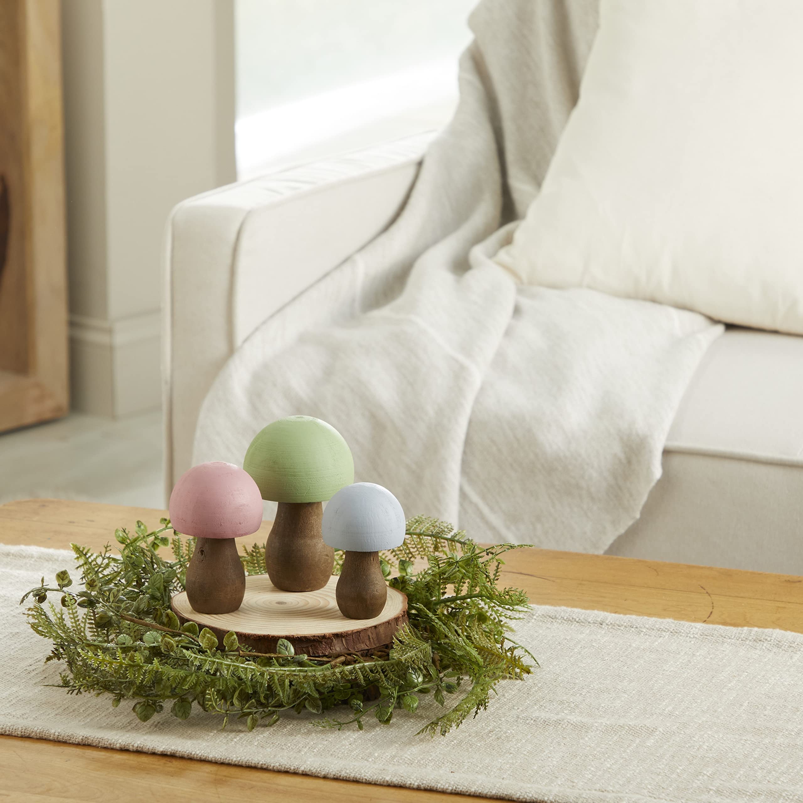 Artisan crafted in Madison Wisconsin Your Heart's Content wood mushrooms