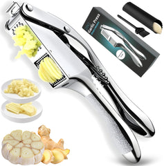 YourAll 3-in1heavy-duty garlic press stainless steel body