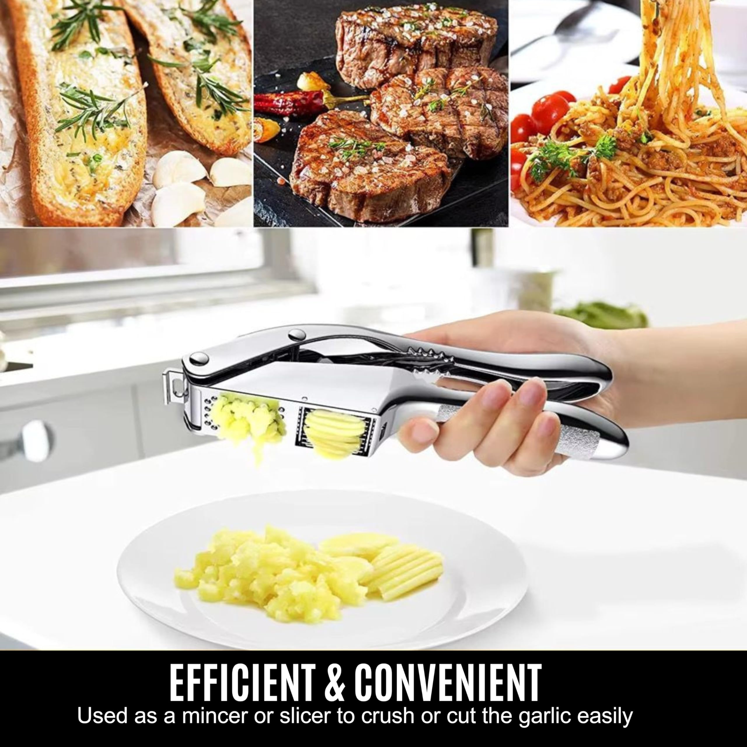 YourAll dishwasher-safe garlic press ready for cleaning