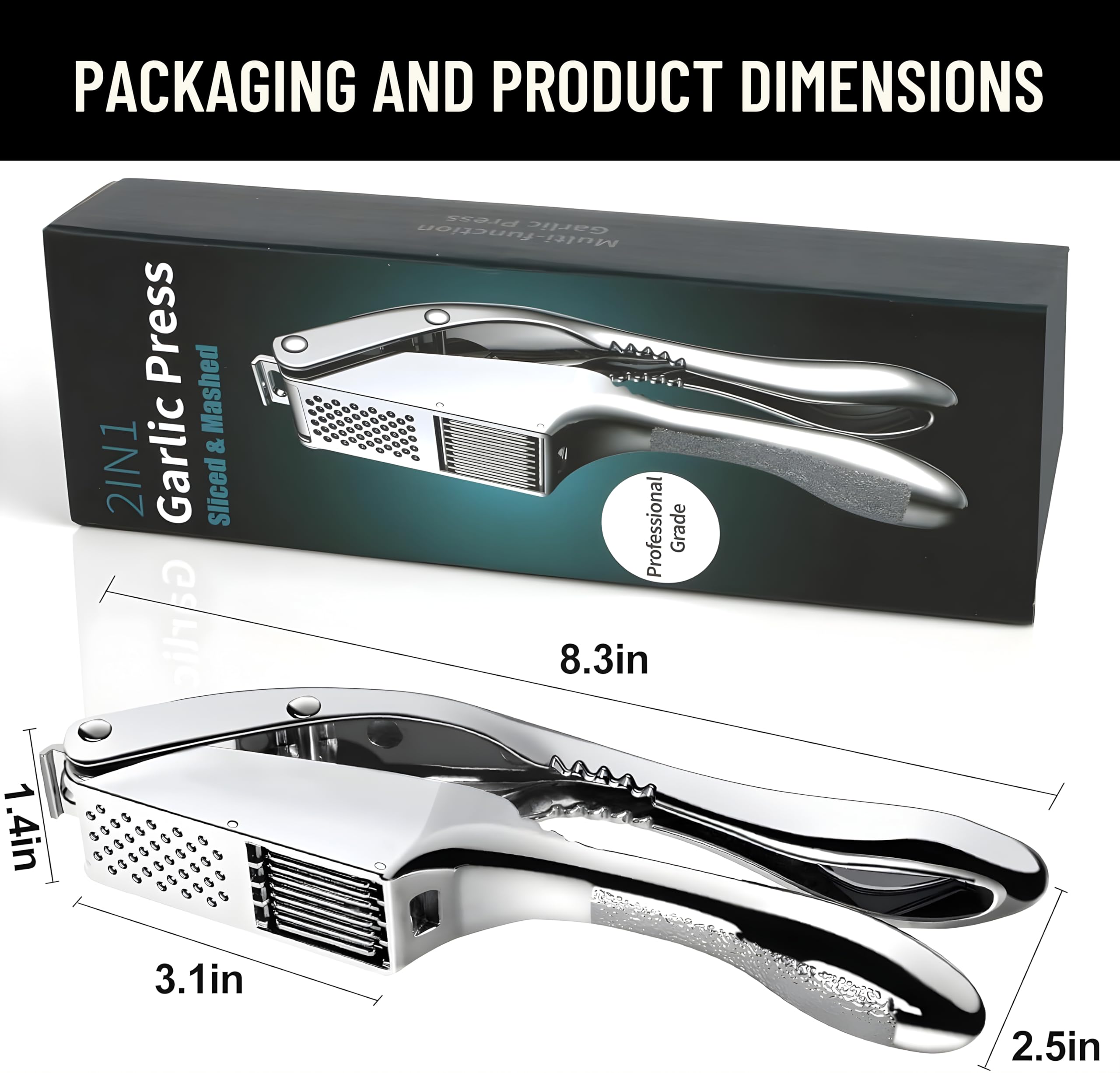 YourAll garlic press basket with sharp teeth