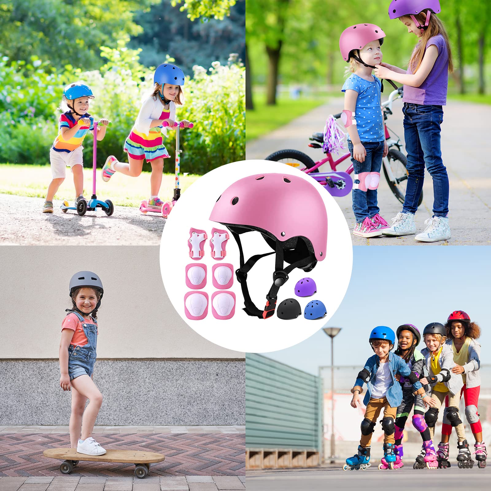 Lightweight durable helmet and pads for skating