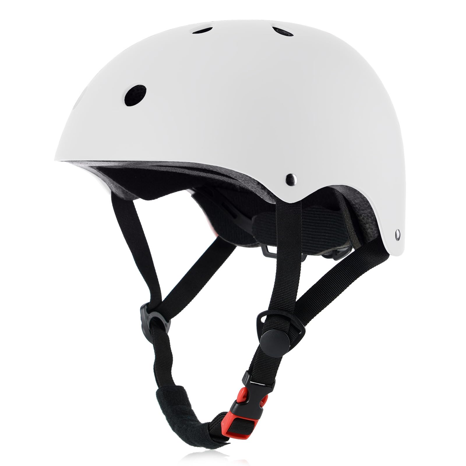 Youth skateboard helmet white medium