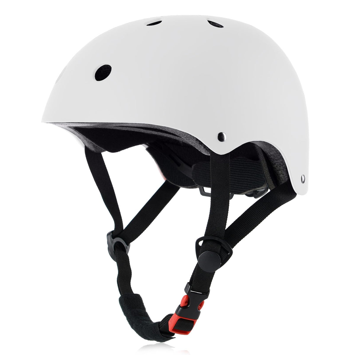 Youth skateboard helmet white medium