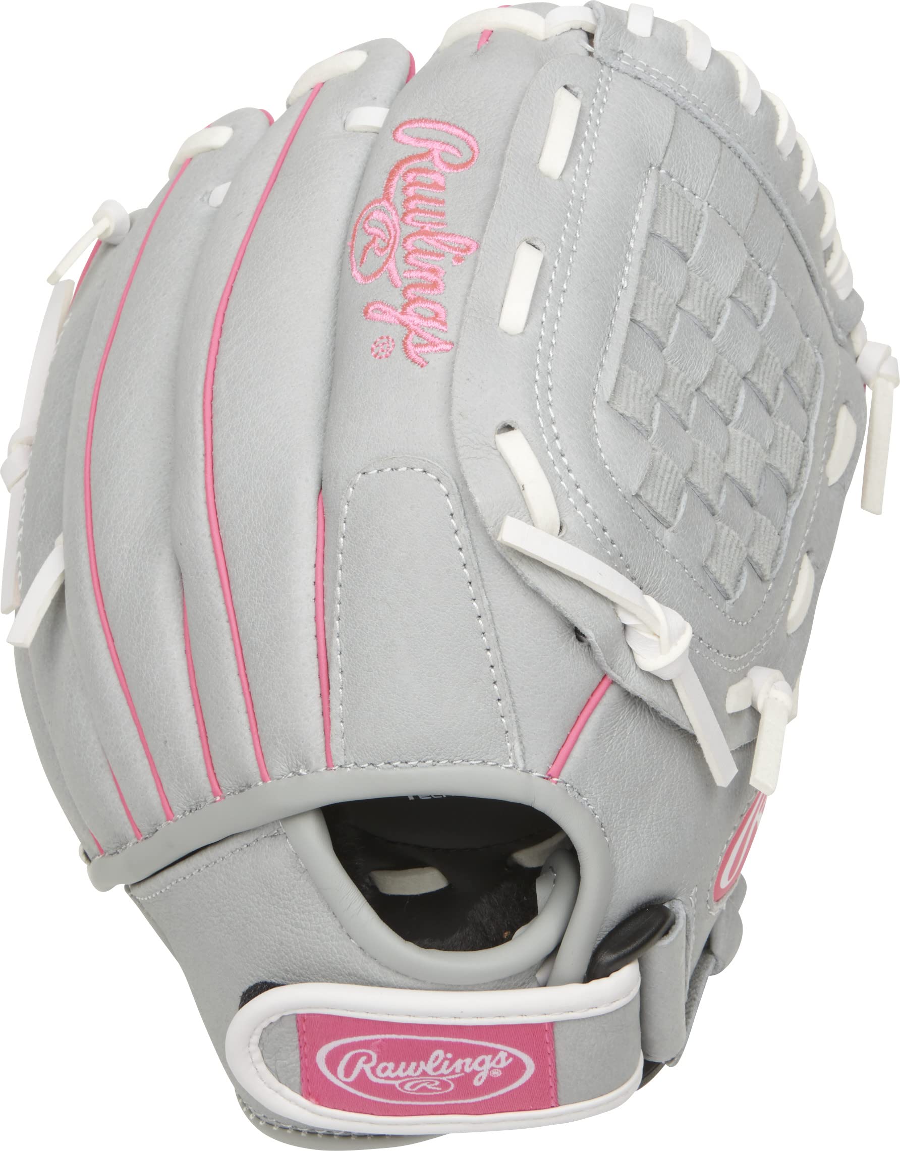 Basket Web pattern softball glove designed for grounders and fly balls