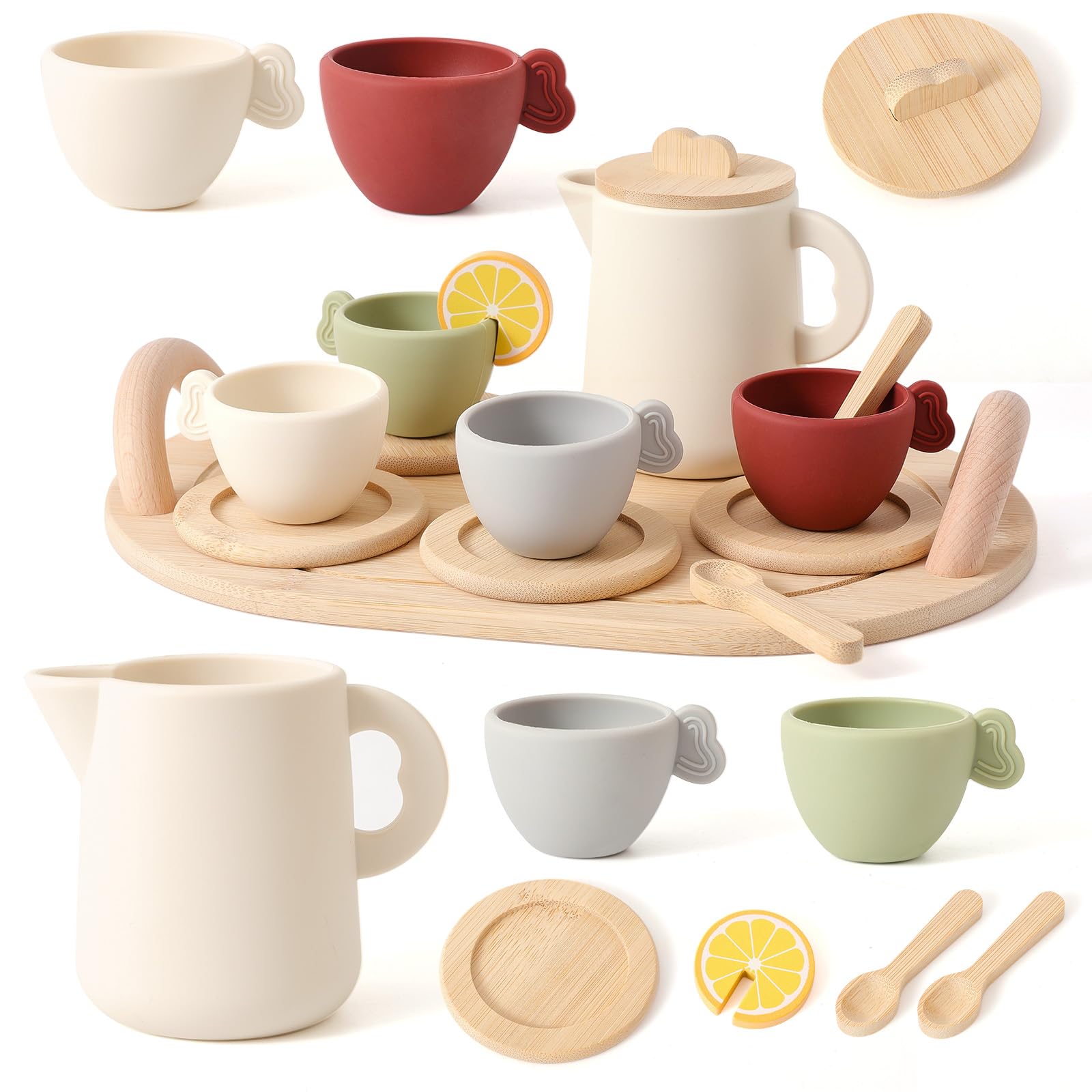 Gift-ready Youuys tea party set for 3 to 6 year olds