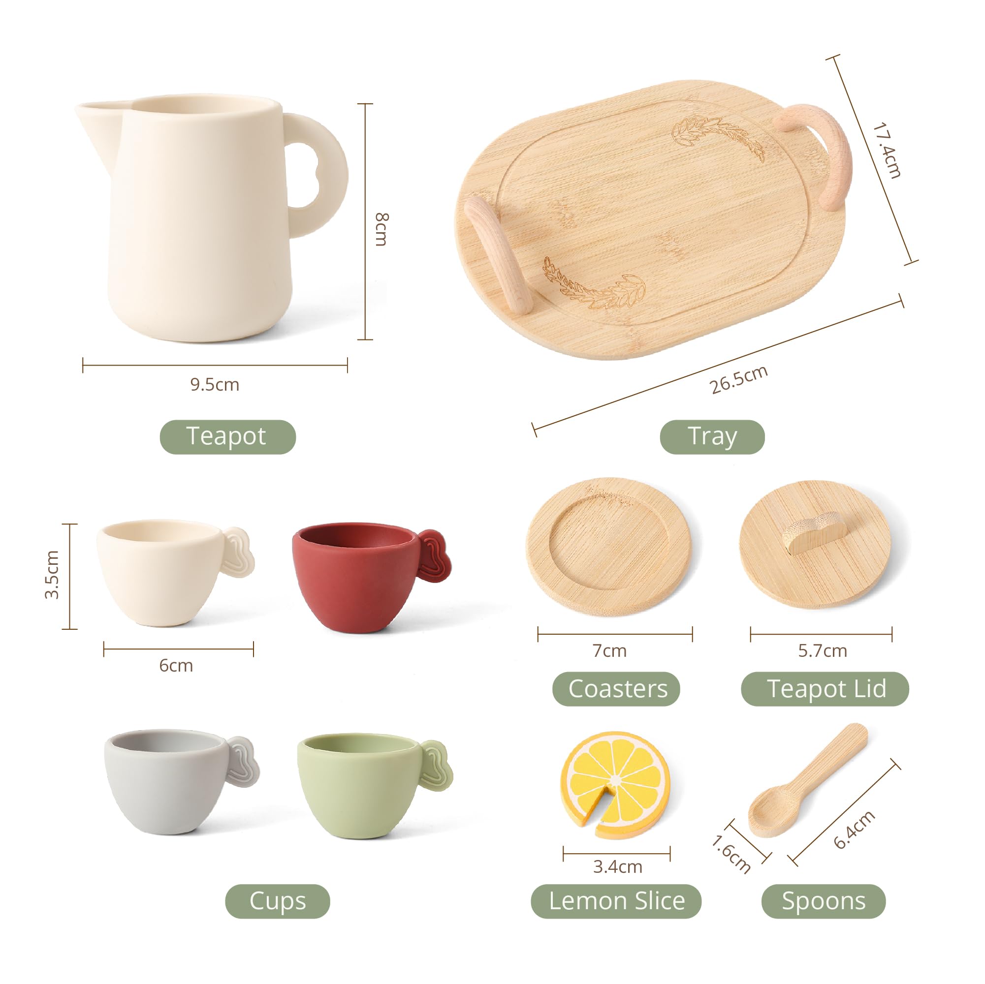 Silicone teapot with lid from Youuys tea set