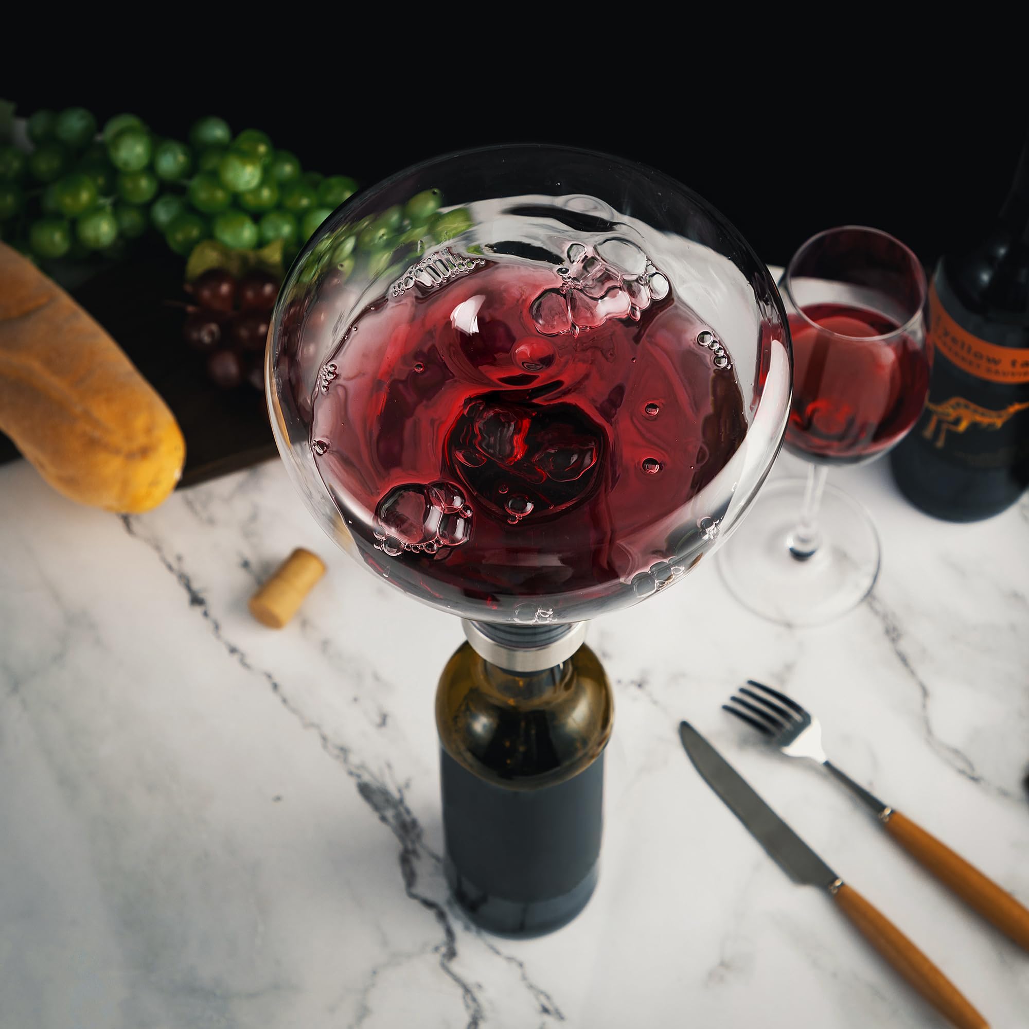Aerator lid for YouYah wine decanter set