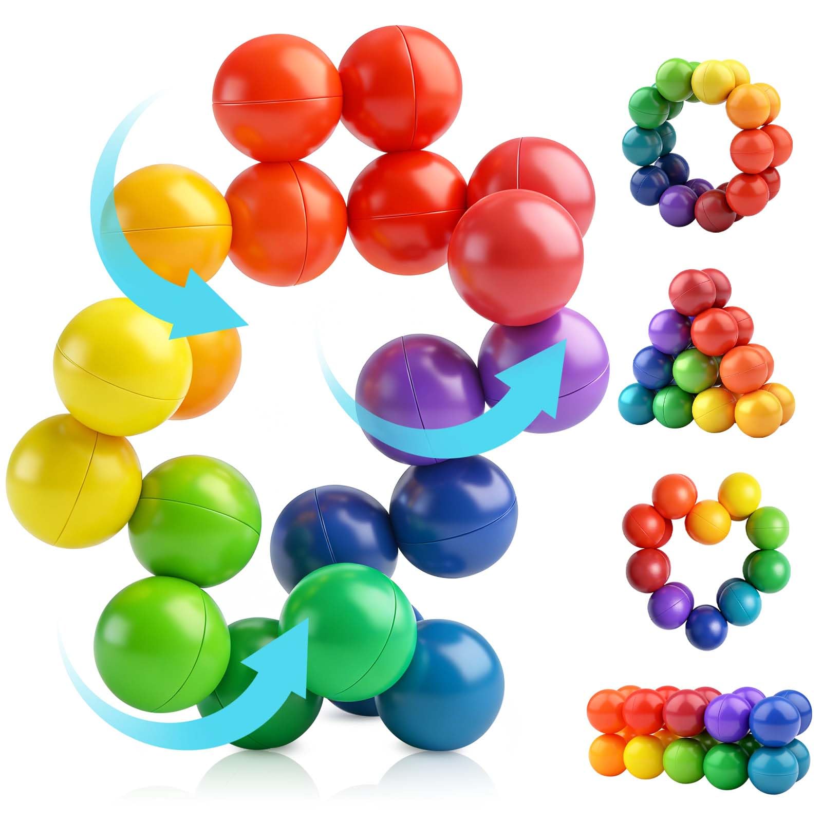 Yrissmiss autism sensory toys 20-ball design