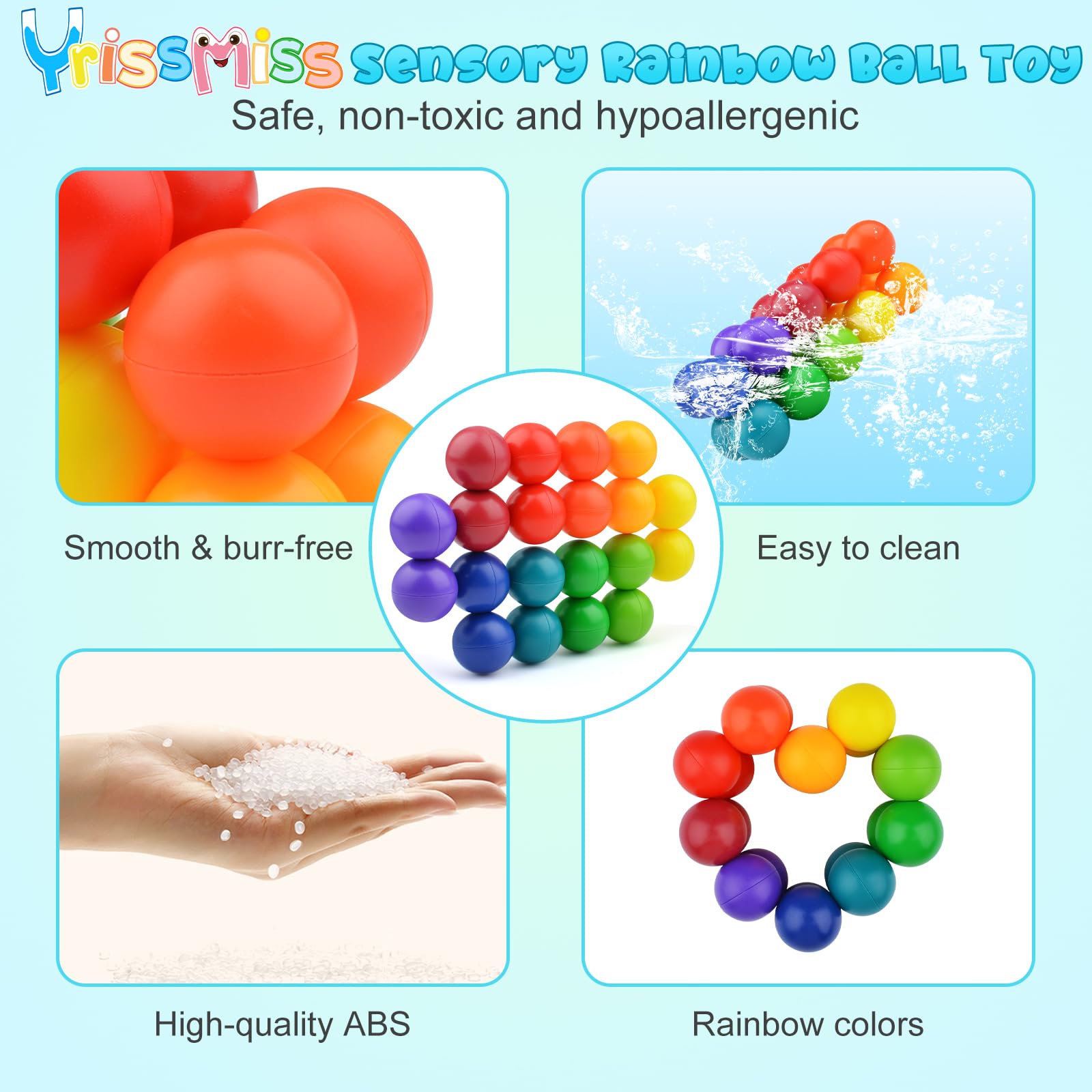 Quiet travel fidget toy for kids 3+