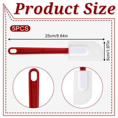 9.84 inch silicone spatula set by Yuanan with white heads
