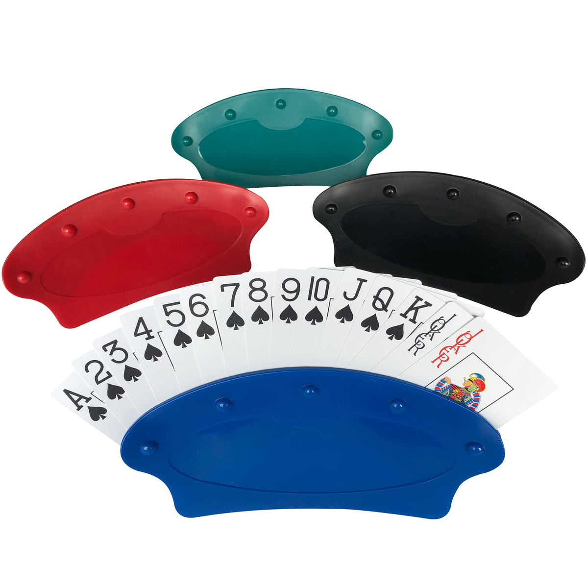 Yuanhe 4 piece card holder for kids and seniors on table