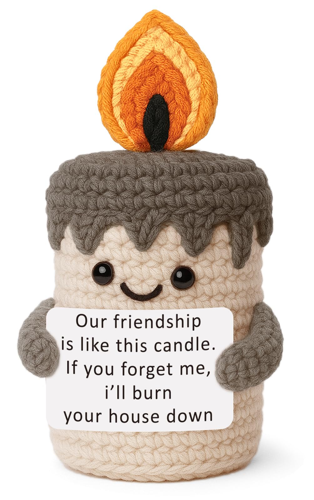 3.5 inch tall crochet candle size YUEYUQIU