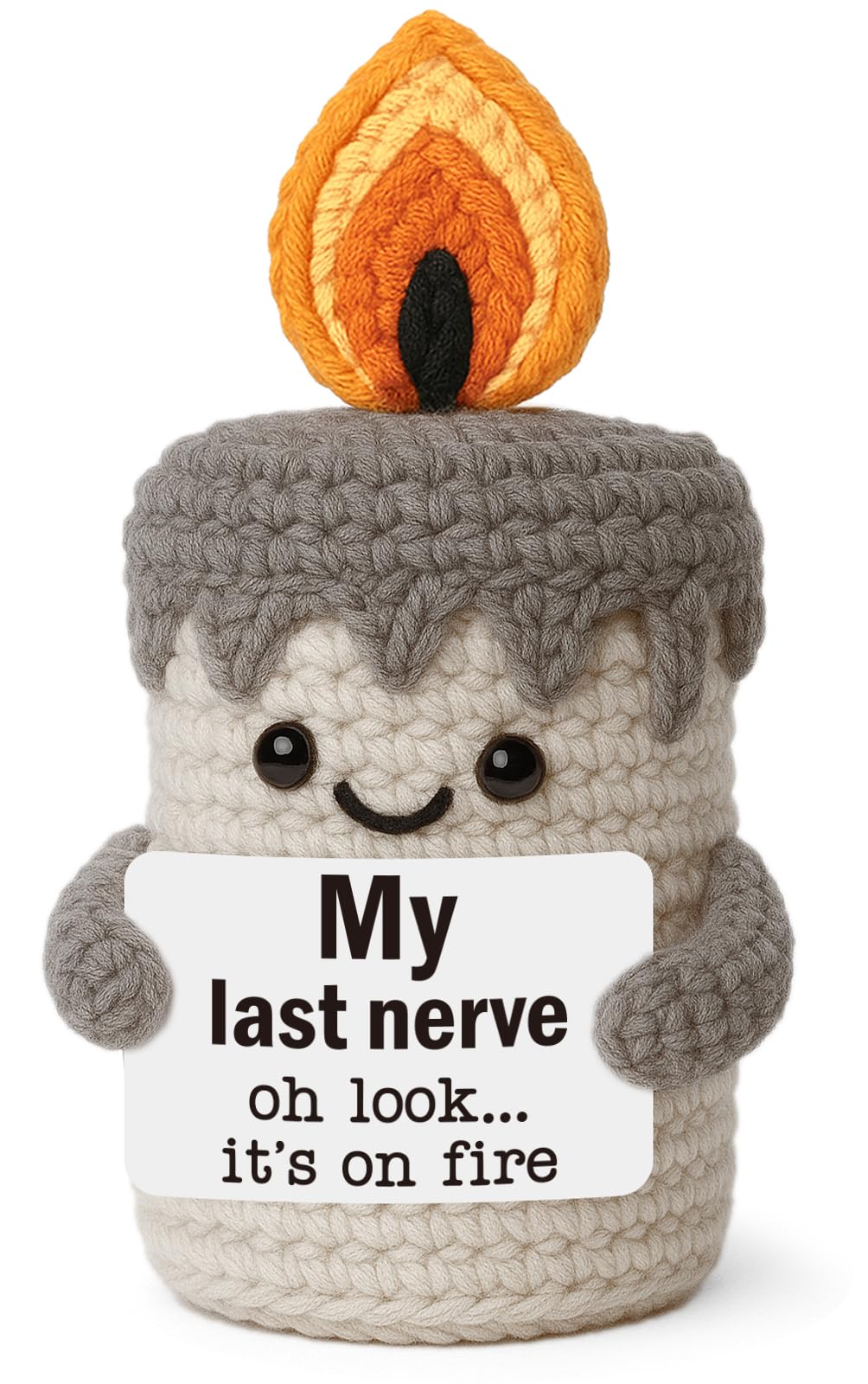 YUEYUQIU My Last Nerve Crochet Candle product image