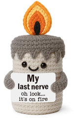 YUEYUQIU My Last Nerve Crochet Candle product image