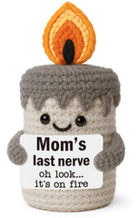yueyuqiu mom's last nerve crochet candle front view