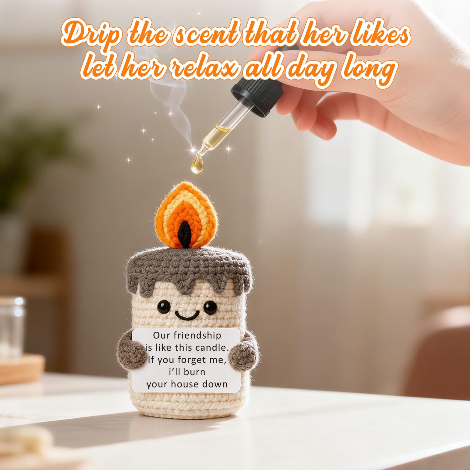 Care package keepsake friendship candle handmade by YUEYUQIU