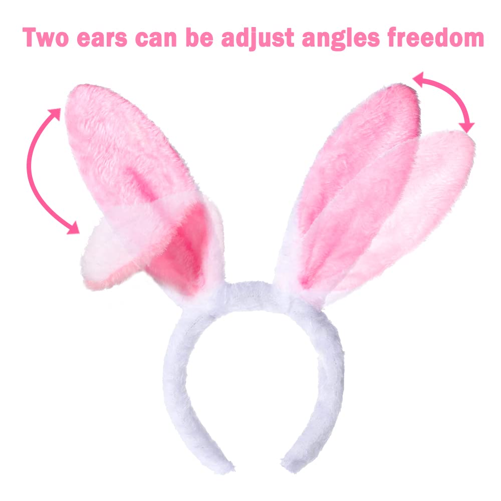 YUJUN plush bunny ears headband purple 6pcs