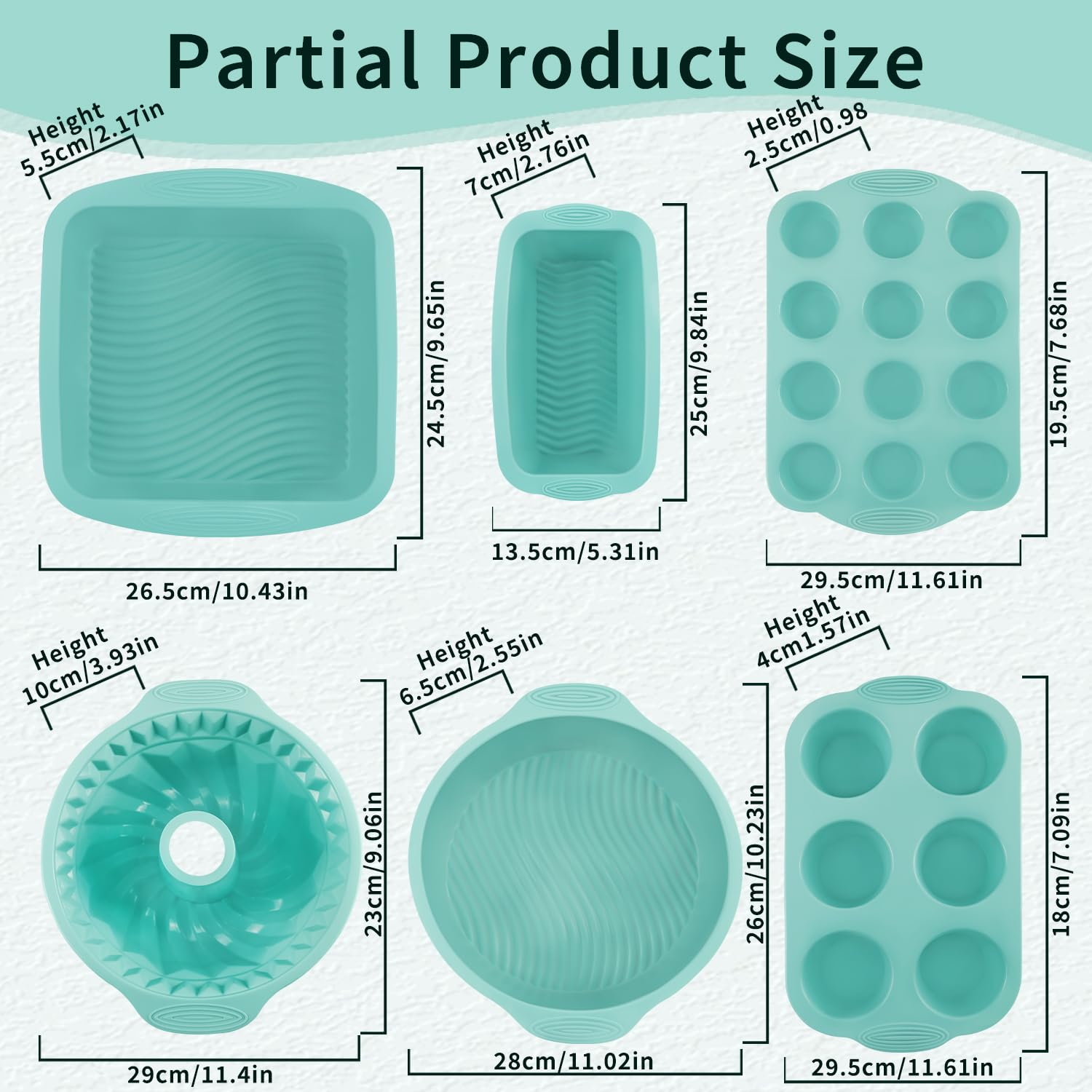 Loaf pan from Yumatouch silicone bakeware set