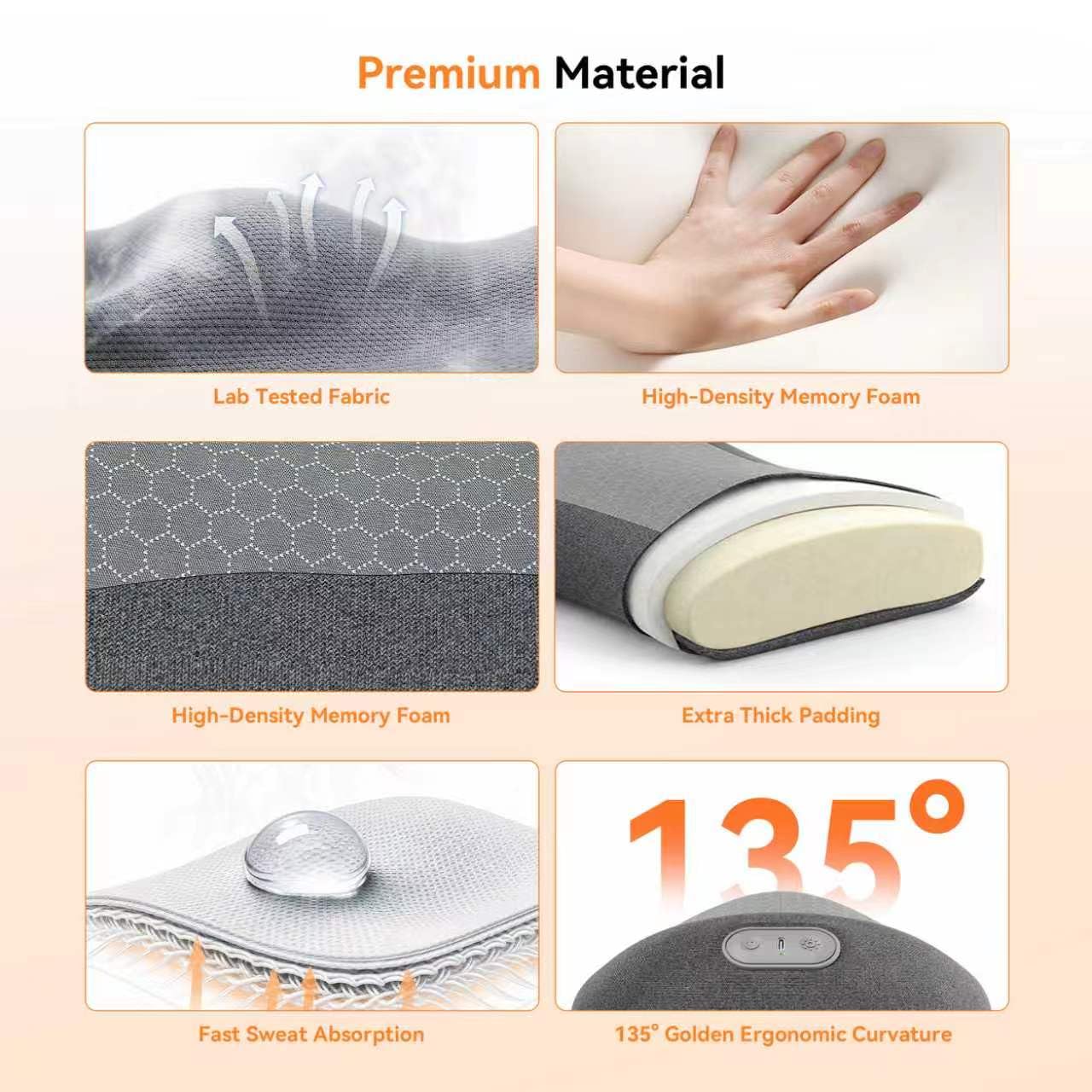 Portable Yunari back massager suitable for home office car