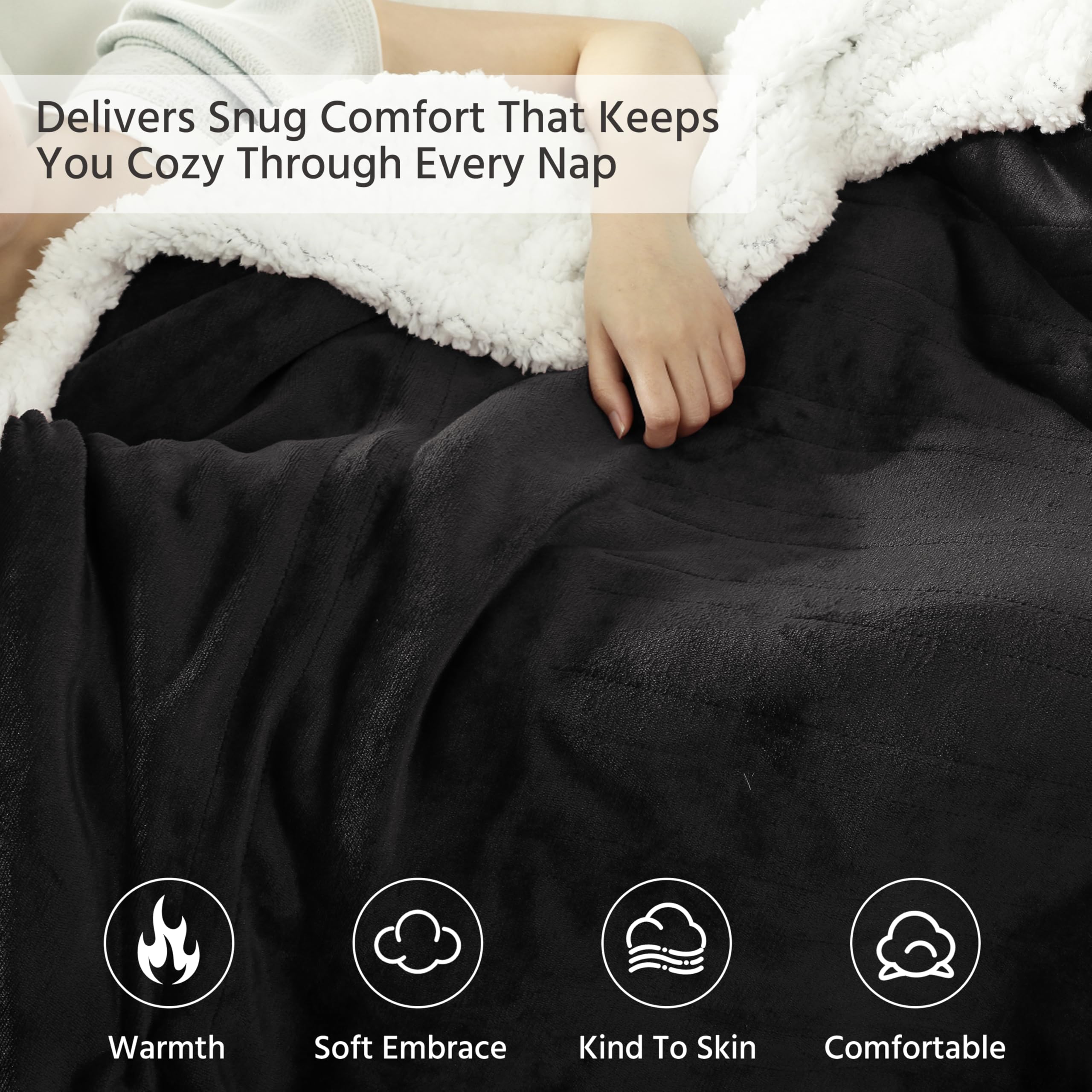 Detachable controller and cord on YUSTAL heated blanket