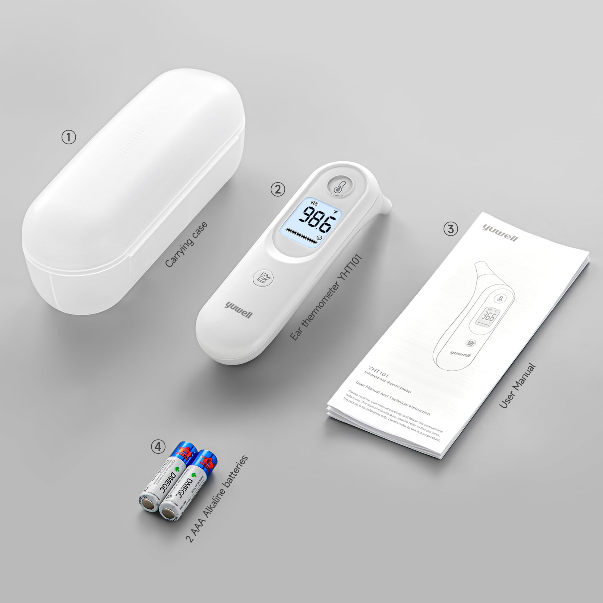 family-friendly ear thermometer ready for home use