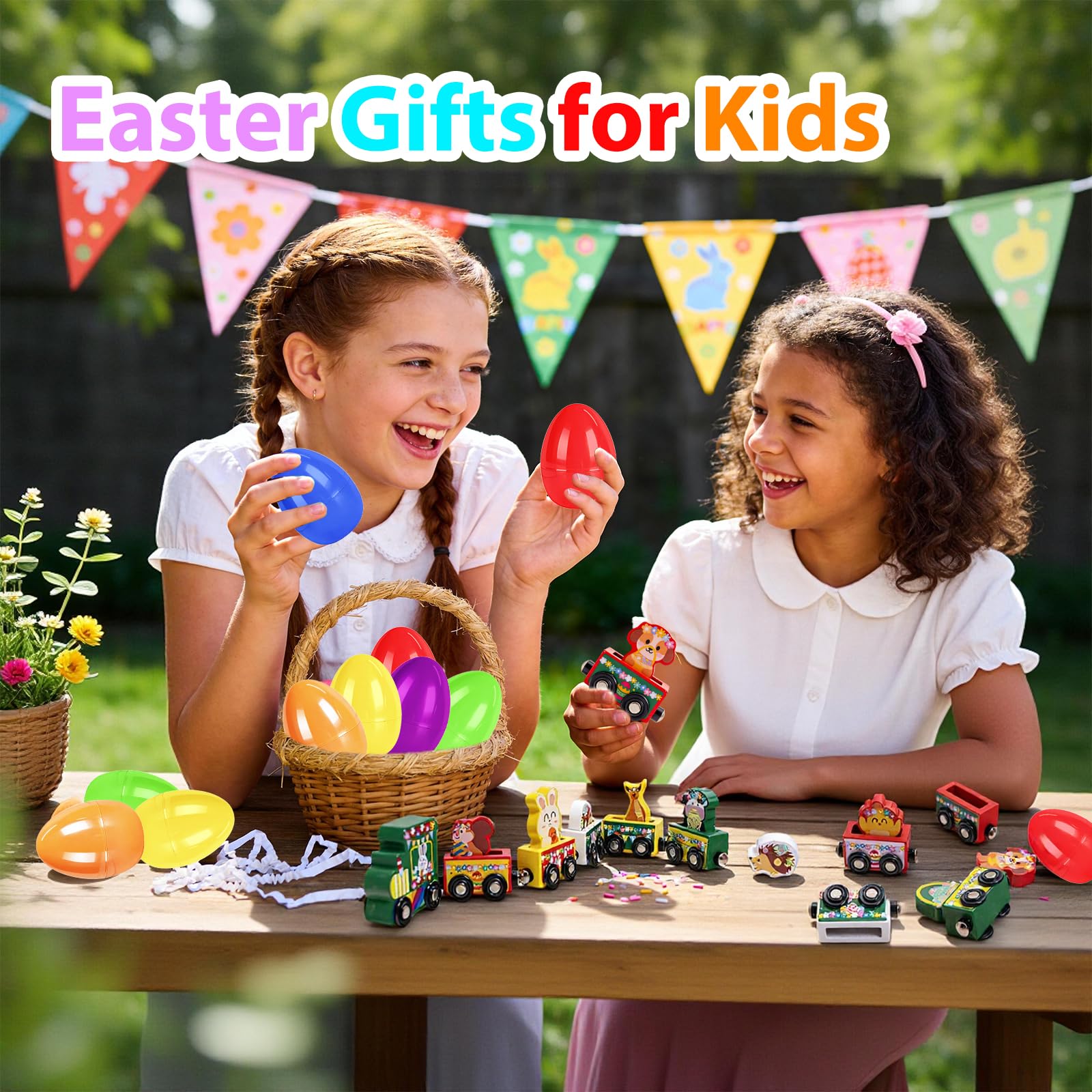 yxwomenxy Easter basket stuffer train toy