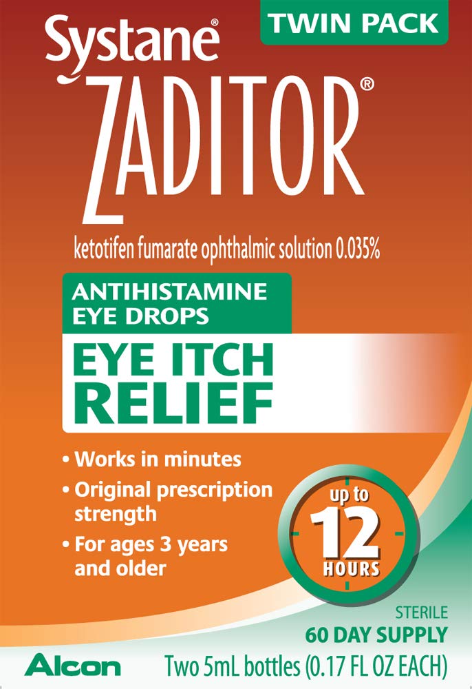 Zaditor antihistamine eye drops 5 mL per bottle Twin Pack