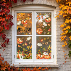 Double-sided printed window clings for visibility from any angle