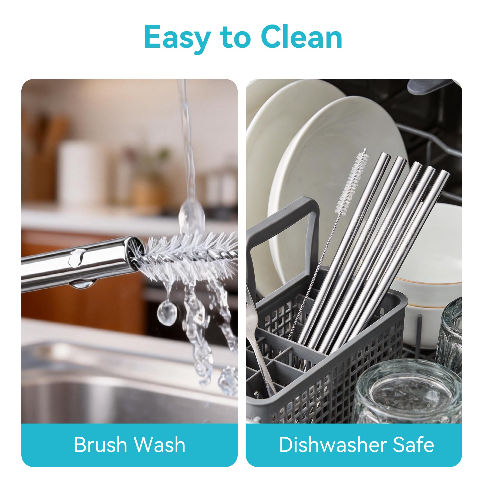 Dishwasher safe metal straw replacement for Zak Kelso cups