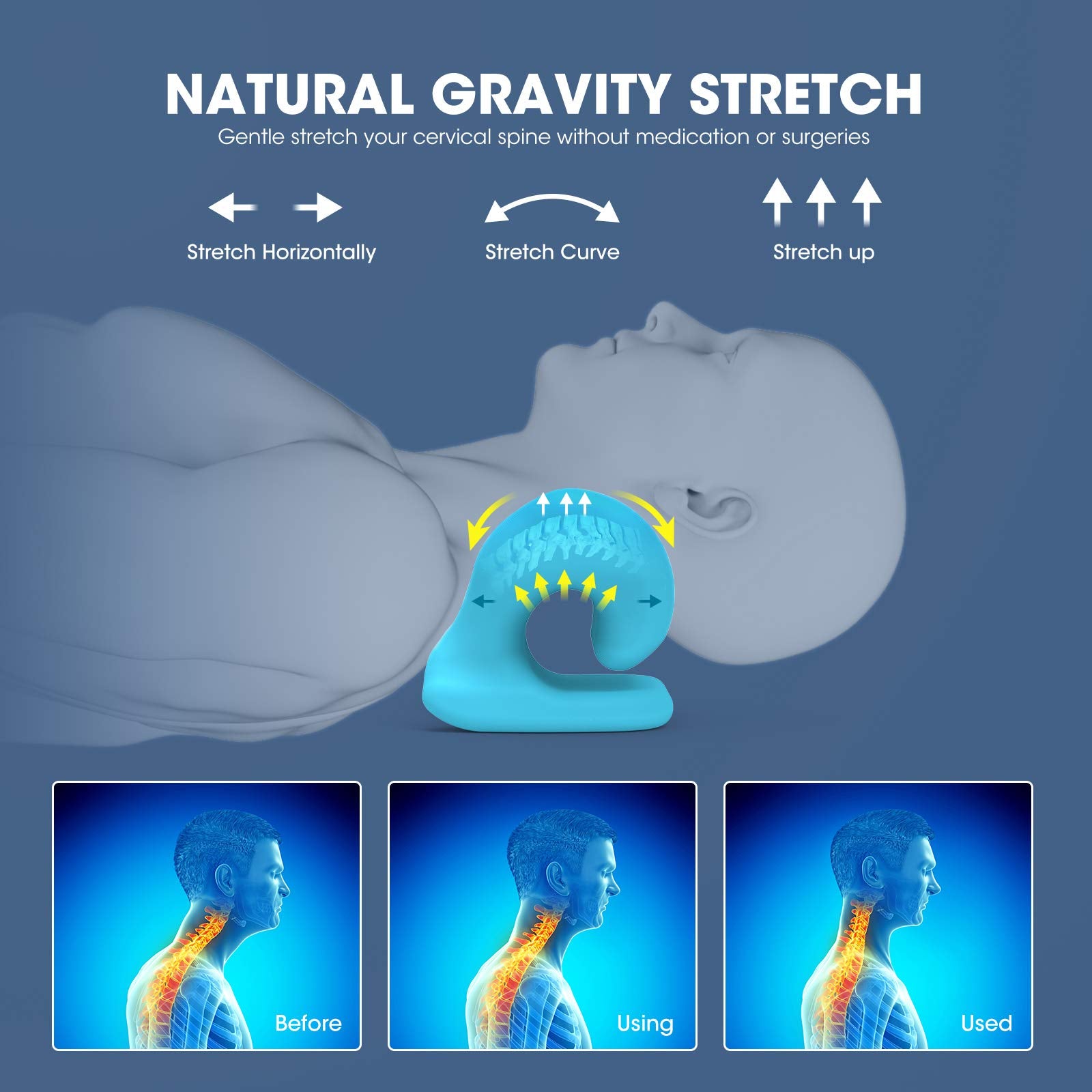 ZAMAT portable neck traction device lightweight design