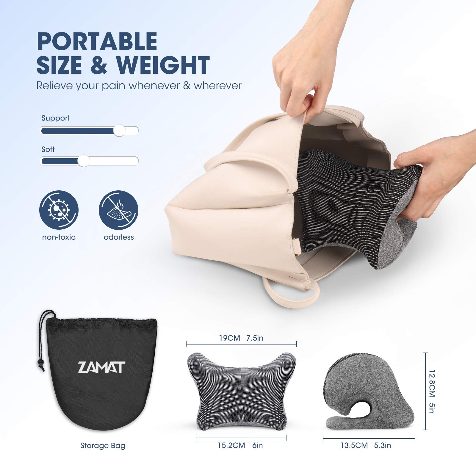 ZAMAT pillow and case machine washable feature