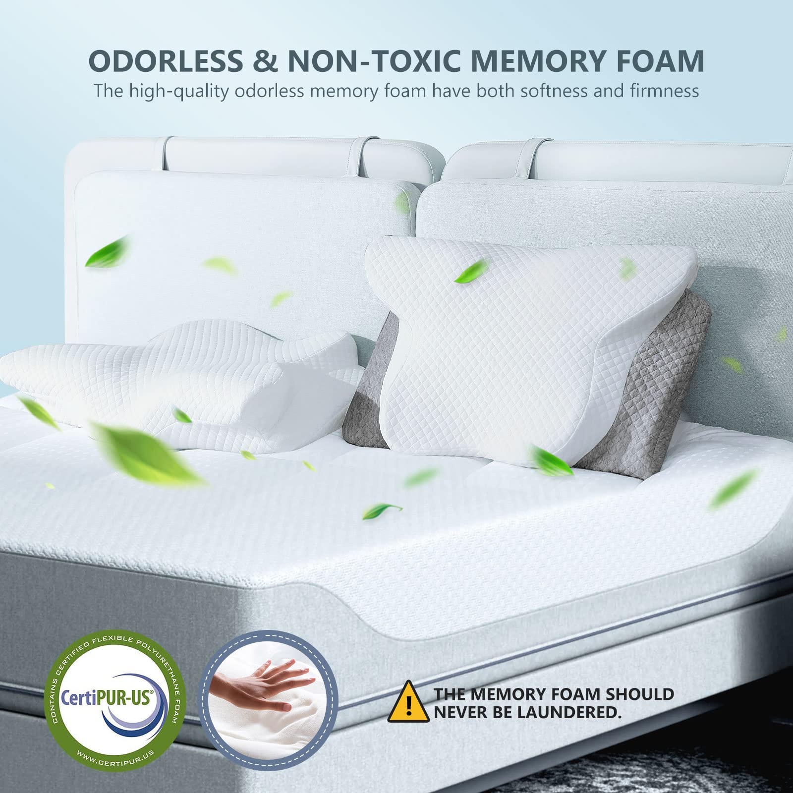 Removable bottom height adjustment piece on ZAMAT pillow