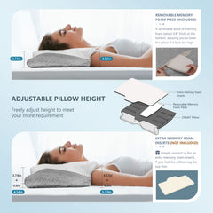 Breathable bamboo and polyester outer cover on ZAMAT pillow