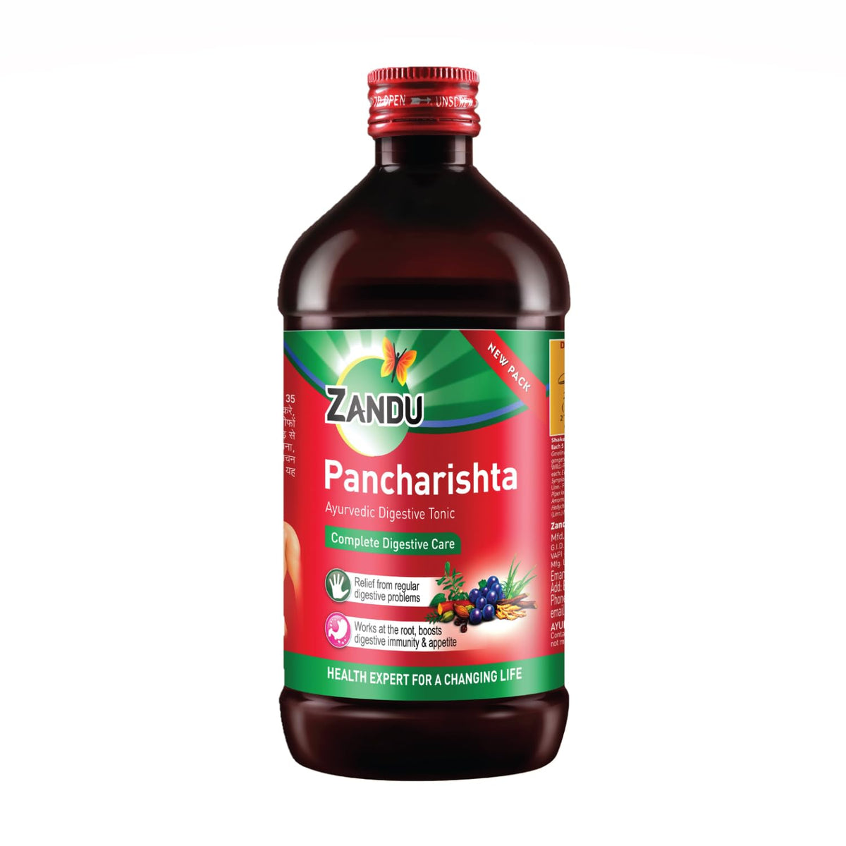 Zandu Pure Pancharishta Tonic 450ml bottle