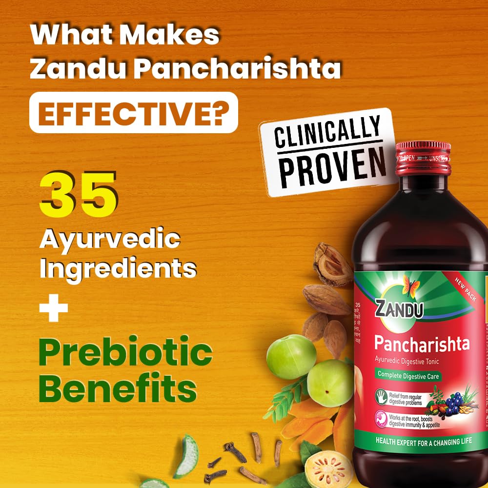 Zandu Pure Pancharishta Tonic immune support formula