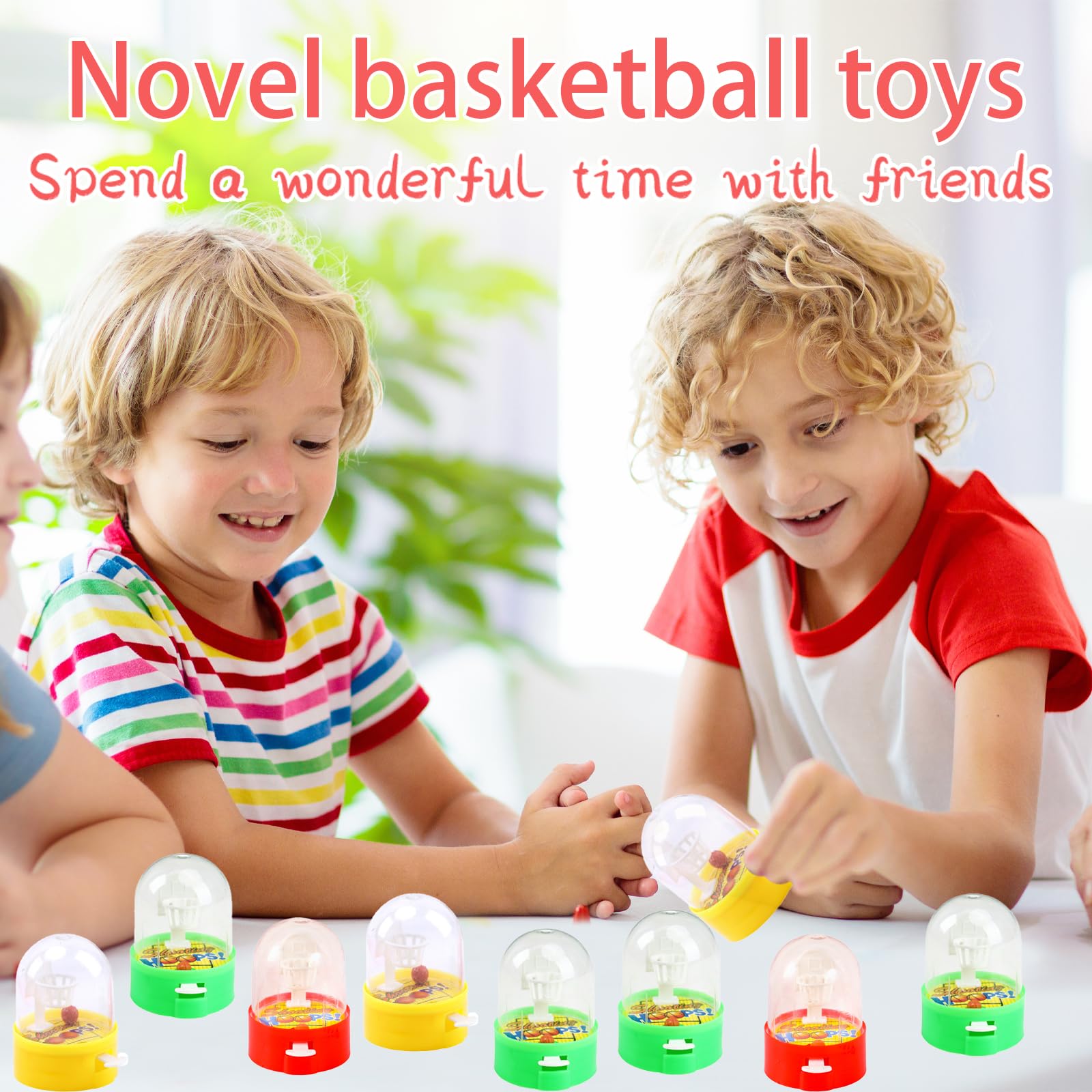 Brightly colored mini basketball toys for indoor recess