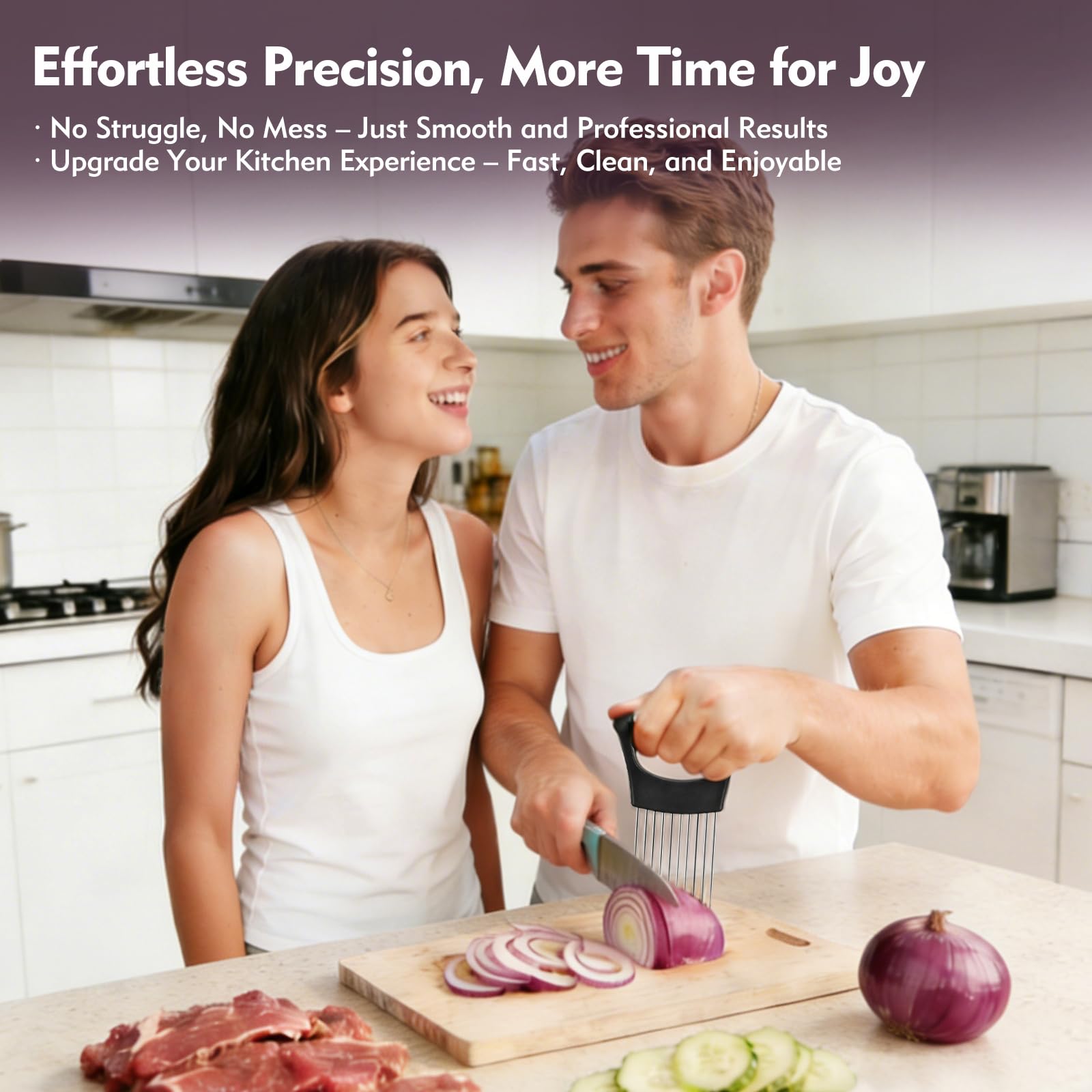 Compact ZASZO kitchen gadget for tomato and fruit slicing